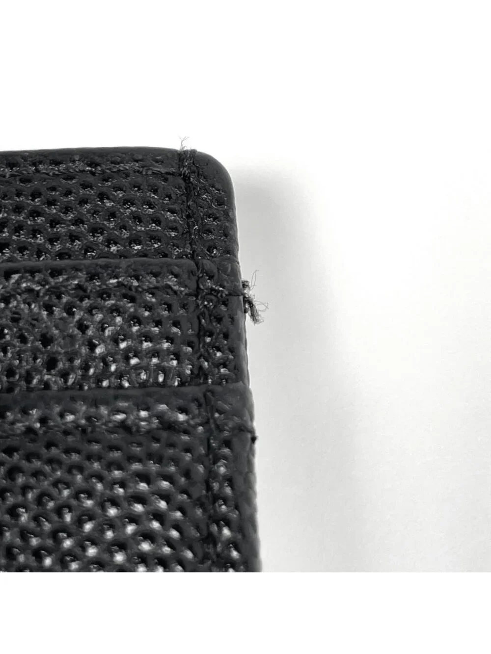Chanel Card Case CC Logo Caviar Leather Black